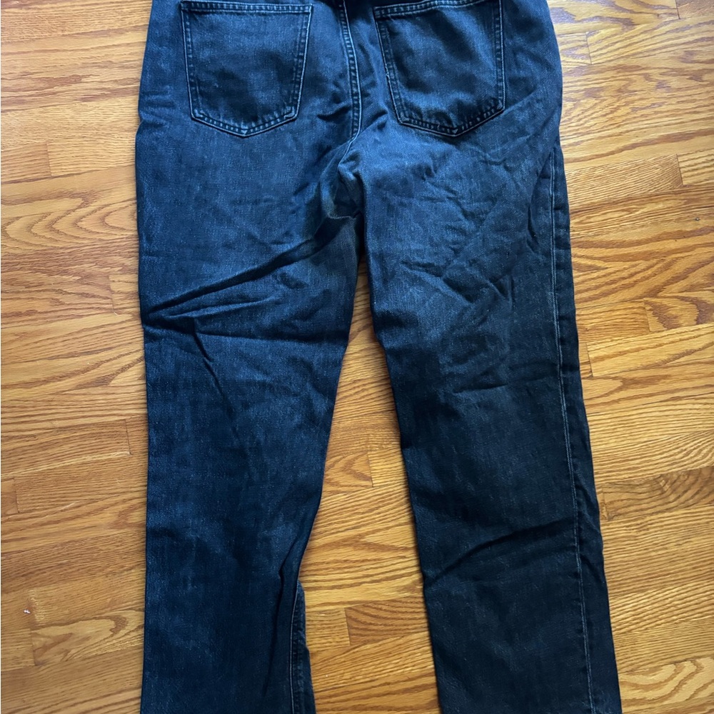 Aritzia denim forum Joni high rise loose black wash